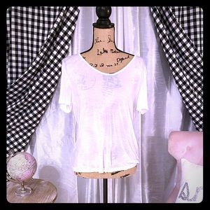 Feminine backless T-shirt